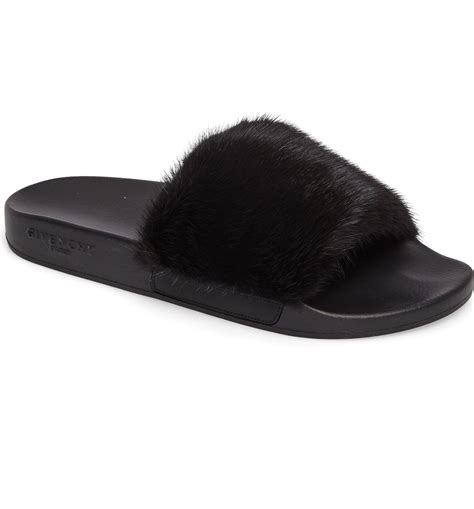 givenchy mink slides replica|Givenchy Mink Fur Slide Sandal .